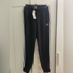 NWT Adidas Black and white stripes Joggers Pants